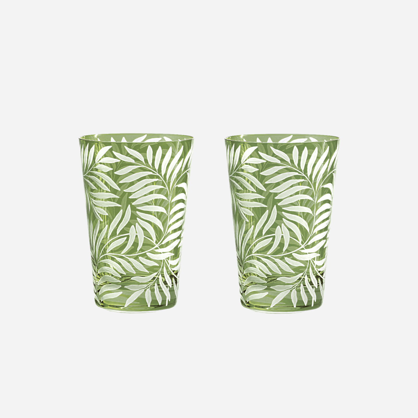 Fern Large Tumbler Green - Set of 2