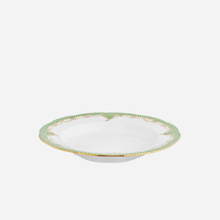 Fish Scale Green & Gold Soup Plate