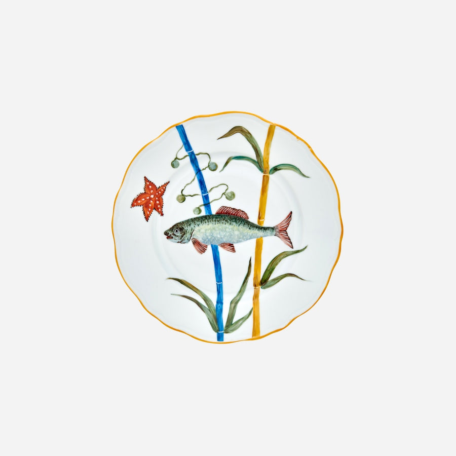 Bonadea Fish & Bamboo Dinner Plate