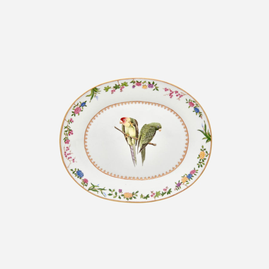 de Gournay Flora Britannica Medium Oval Serving Platter