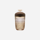 Folia Dark Wood Amber Portable Lamp