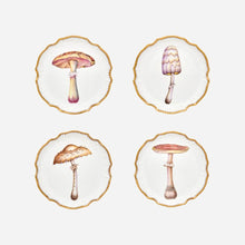 Load image into Gallery viewer, Forest Forage Scalloped Appetiser Plate - Set of 4
