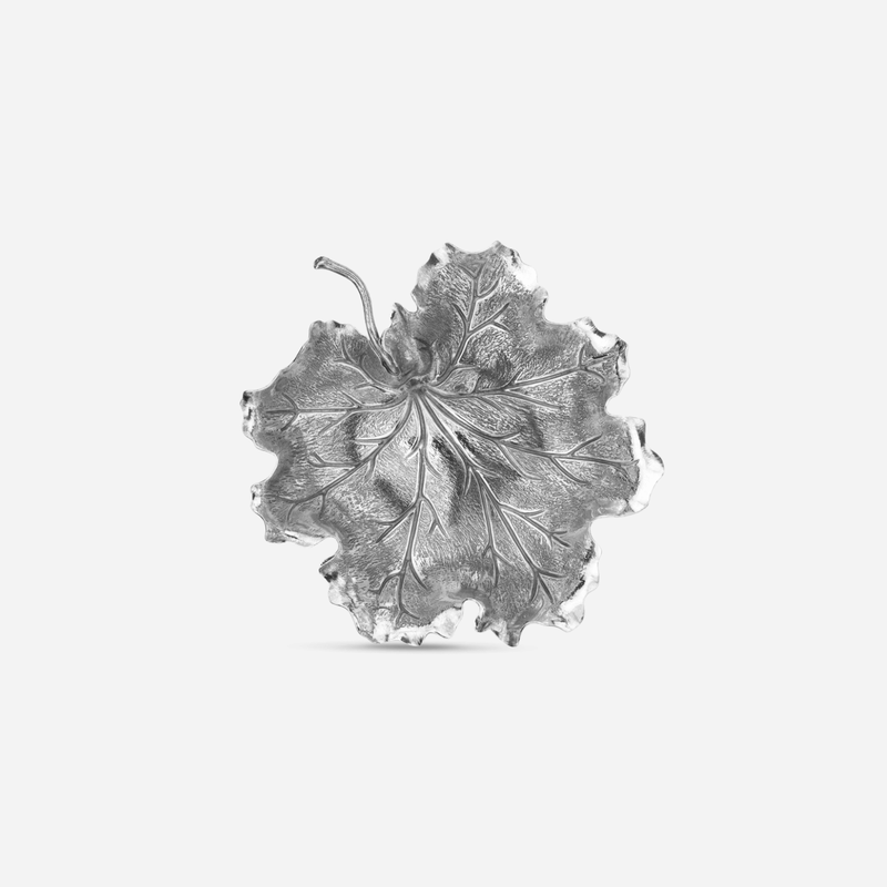 Geranium Leaf Sterling Silver Dish - Mini