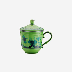 Oriente Italiano Mug with Lid Malachite