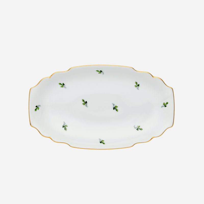 Grape Leaves Small Oval Platter