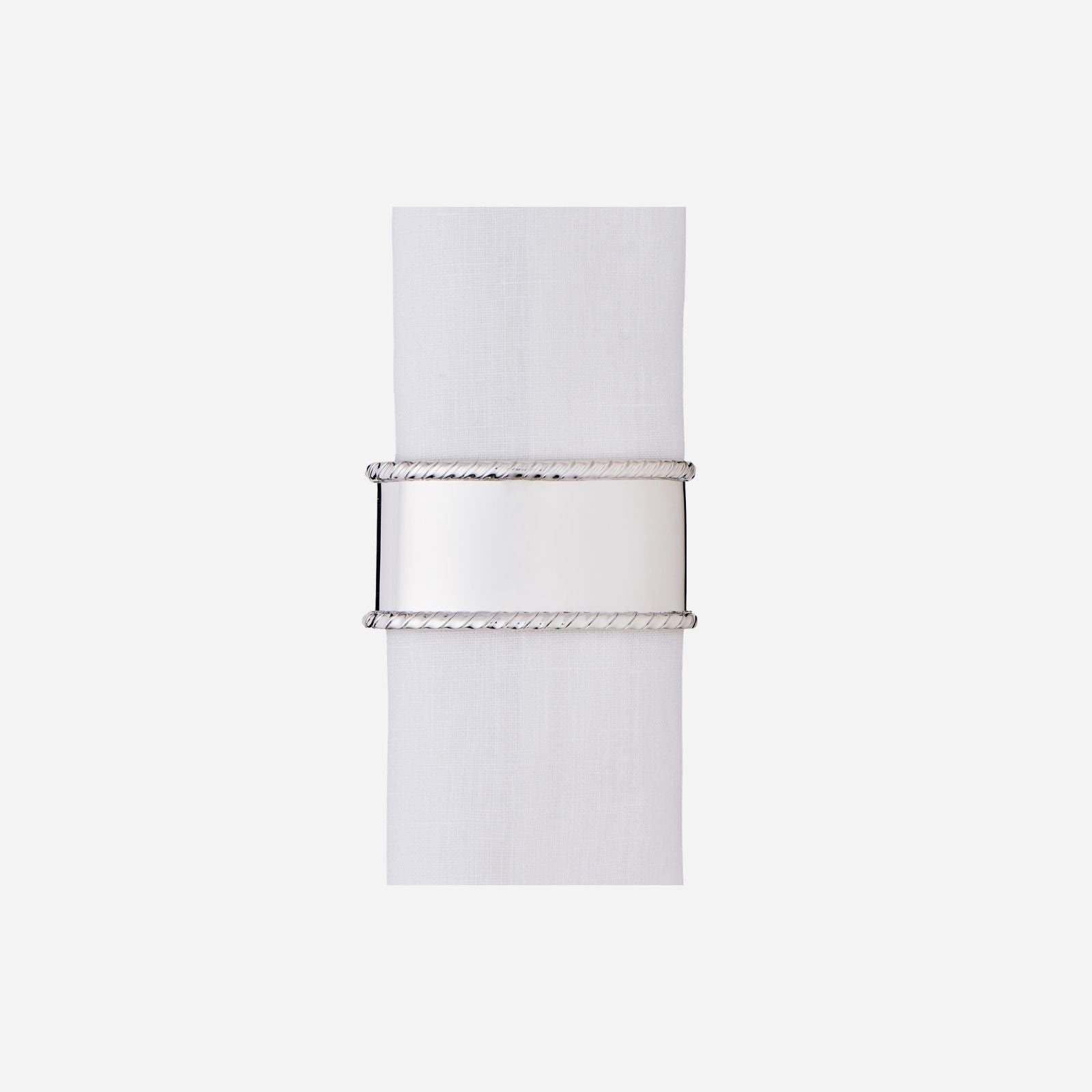 Rope Halfmoon Sterling Silver Napkin Ring
