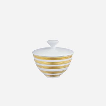 Hémisphère Gold Stripe Sugar Bowl