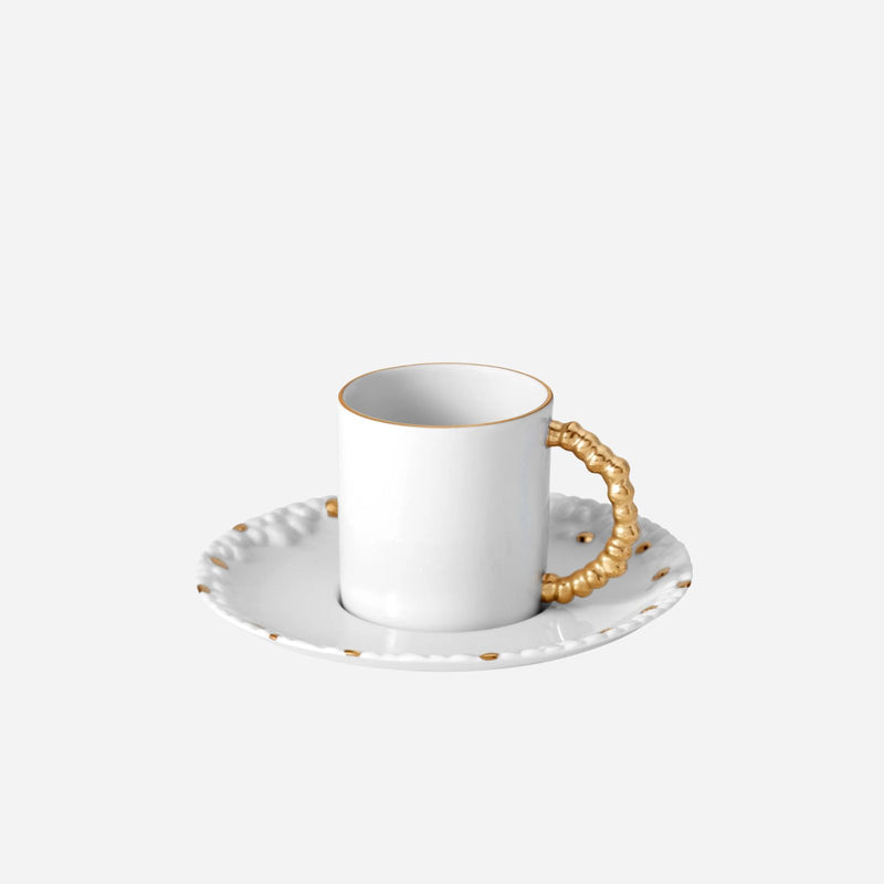 Haas Mojave Gold Espresso Cup & Saucer