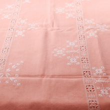 Hand-Embroidered Tablecloth with 12 Napkins
