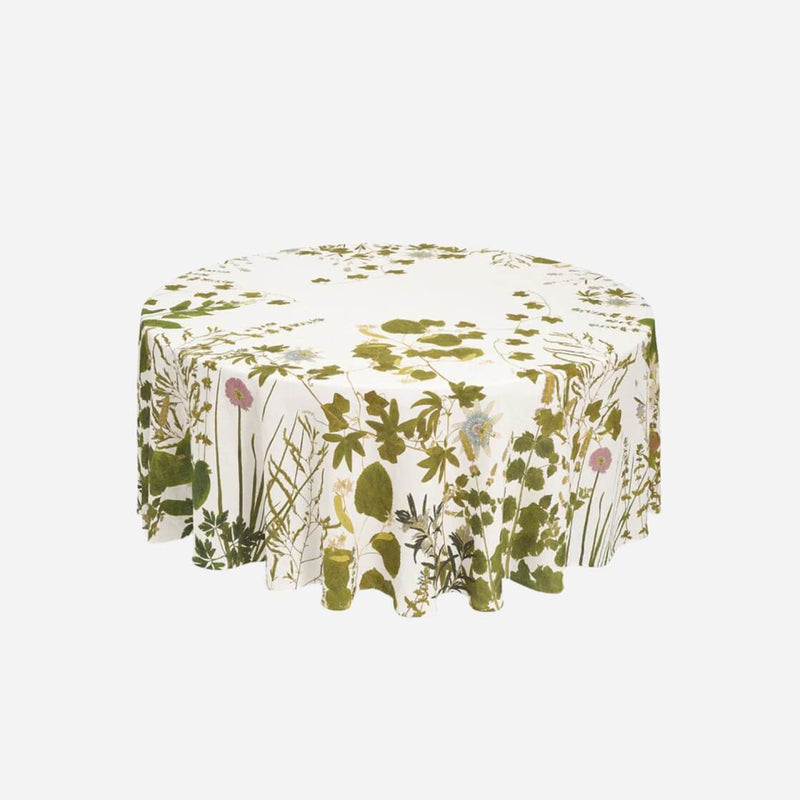 Herb Garden Round Tablecloth
