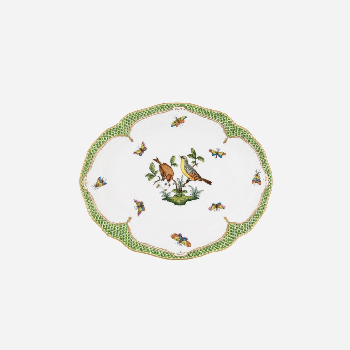 Rothschild Bird Fish Scale Oval Dish