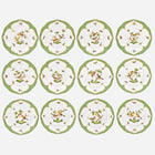Rothschild Bird Fish Scale Dinner Plate - Set of 12
