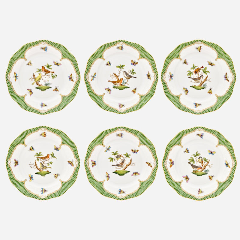 Rothschild Bird Fish Scale Dinner Plate Style l - Set of 6