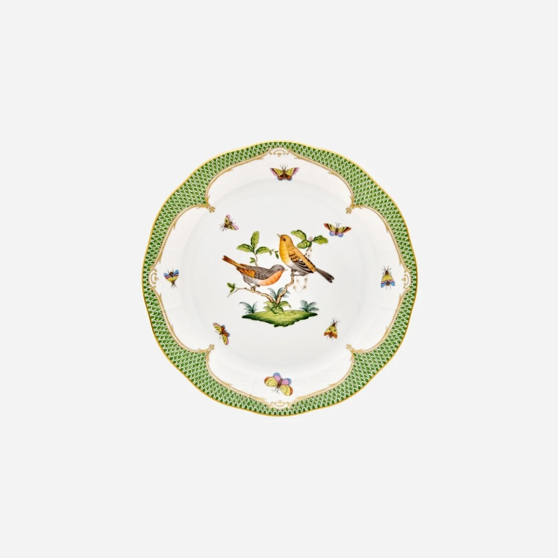 Rothschild Bird Fish Scale Dinner Plate - Set of 12