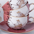 Indes Galantes Teacup & Saucer - Raspberry