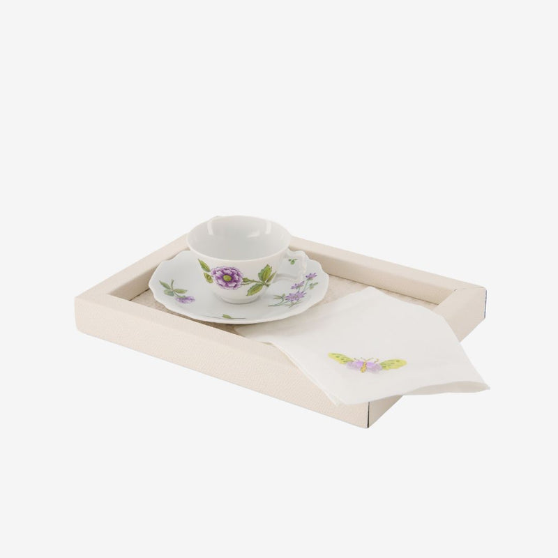 Lilac Floral Bouquets Espresso Cup & Saucer Peony