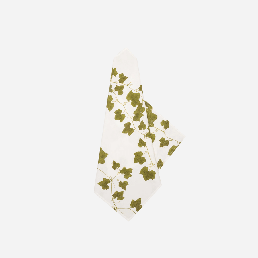 Summerill & Bishop Ivy Herbarium Linen Napkin