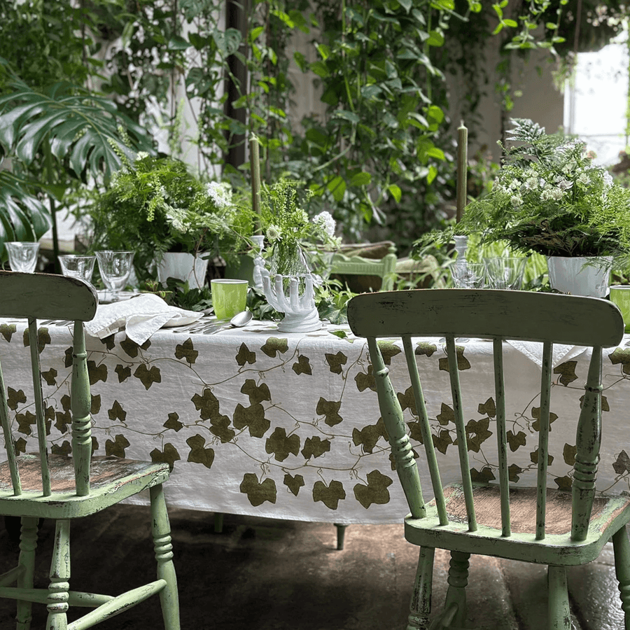 Summerill & Bishop Ivy Herbarium Tablecloth
