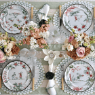 Chinoiserie Dinner Plates  - Set of 12