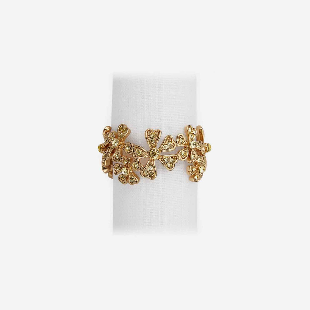 Garland Gold Napkin Ring - Set of 4