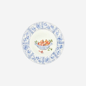 Basket with Pomegranates Dinner Plates - Set of 4