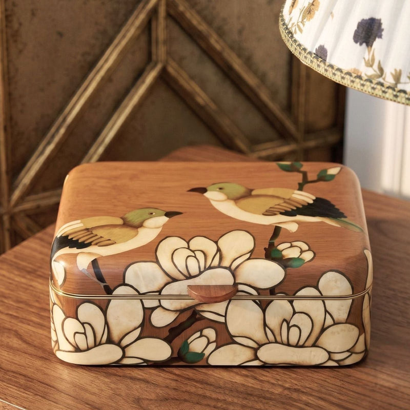 Larkspur Marquetry Jewellery Box