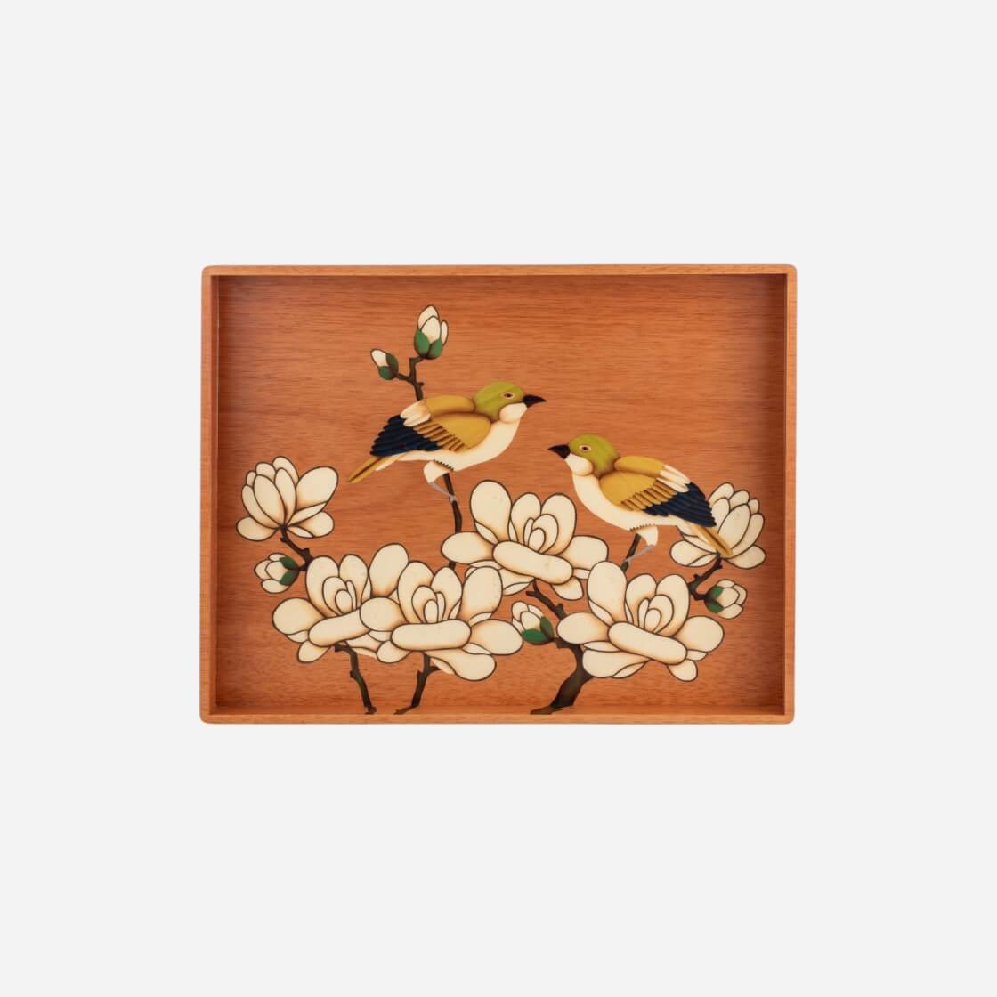Larkspur Marquetry Tray