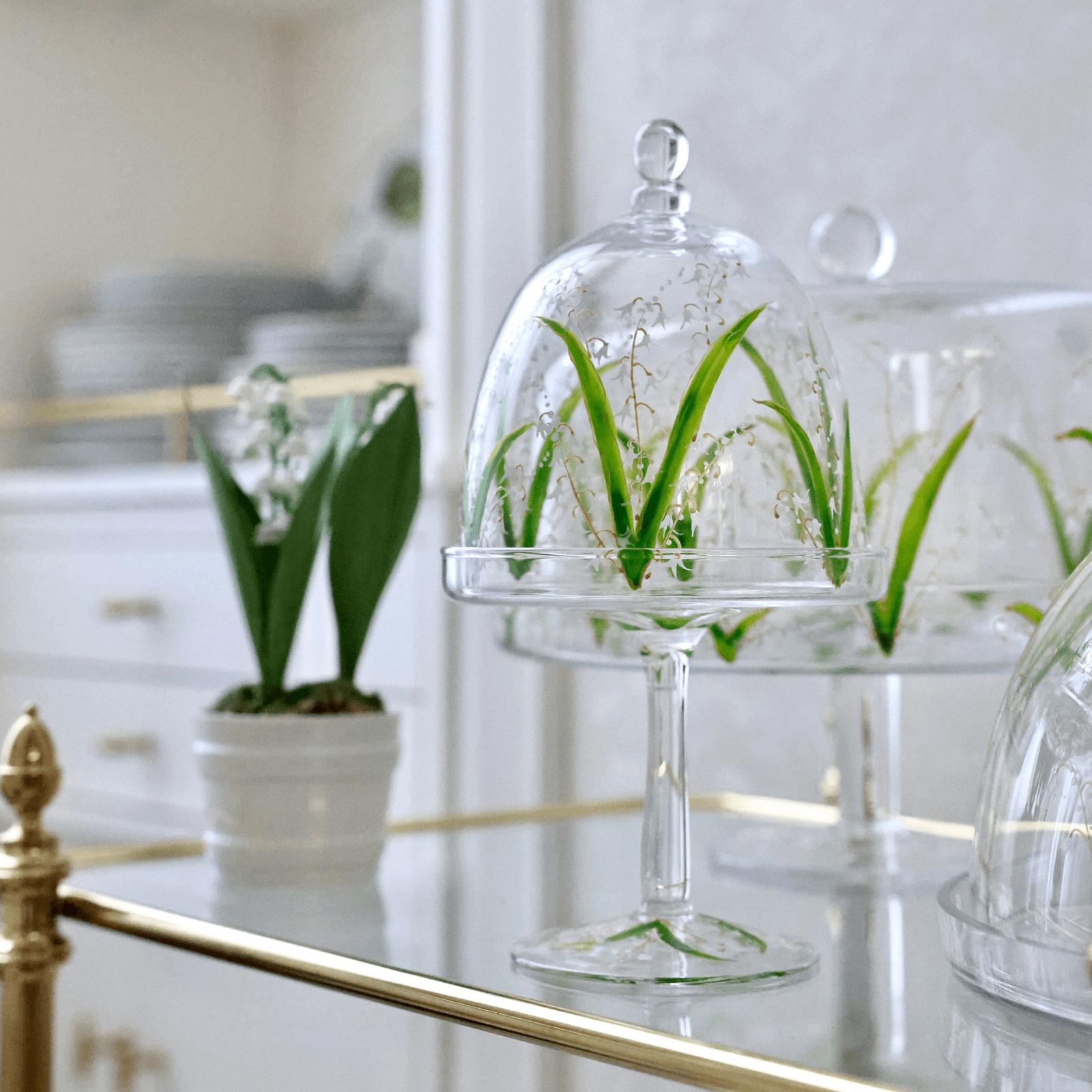 Lily of the Valley Petit Fours Stand