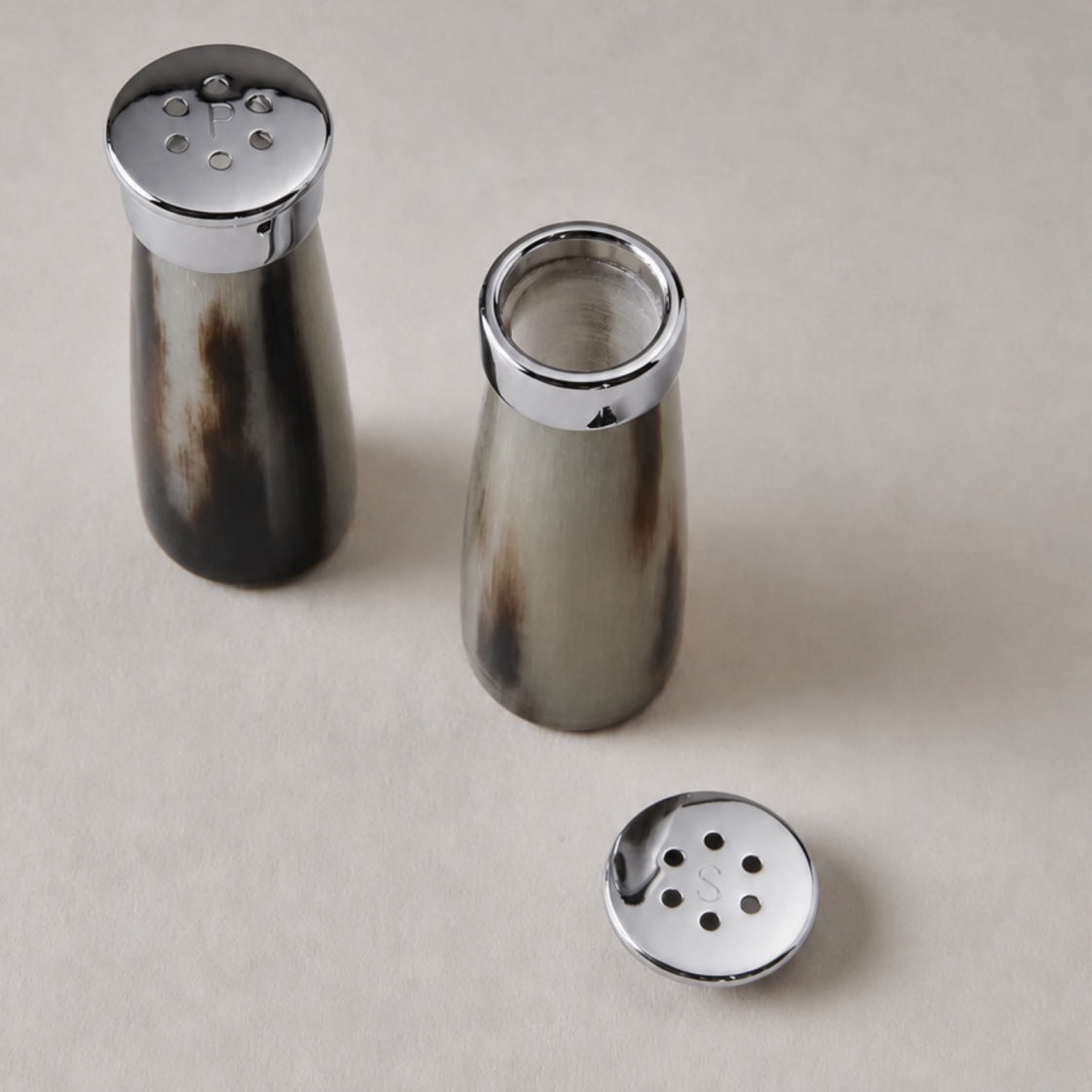 Zebu Mini Salt & Pepper Shaker Set
