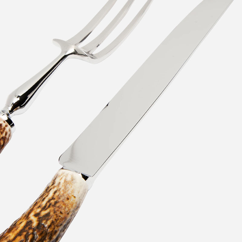 Stag Antler 2-Piece Carving Set