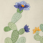 Flowered Cactus Wool Throw