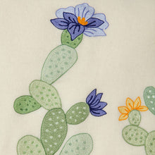 Flowered Cactus Wool Throw
