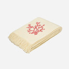 Red Coral Wool Throw