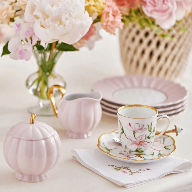 Magnolia Espresso Cup & Saucer