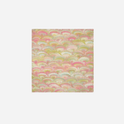Fan Marble Pink & Green Linen Napkin