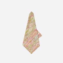 Load image into Gallery viewer, Fan Marble Pink &amp; Green Linen Napkin
