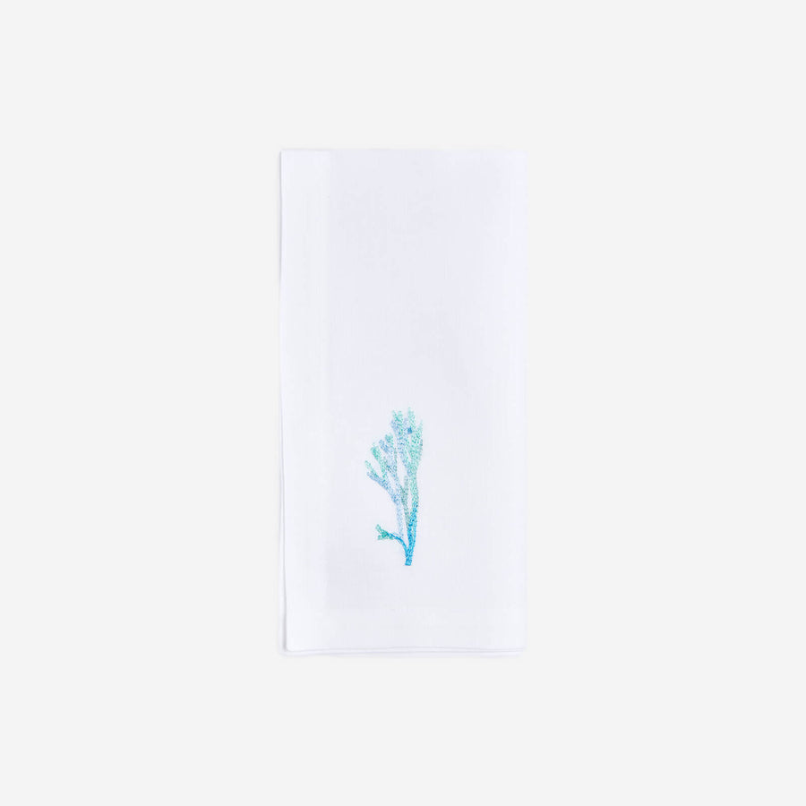 Marie de Fels Grand Corail Embroidered Napkin