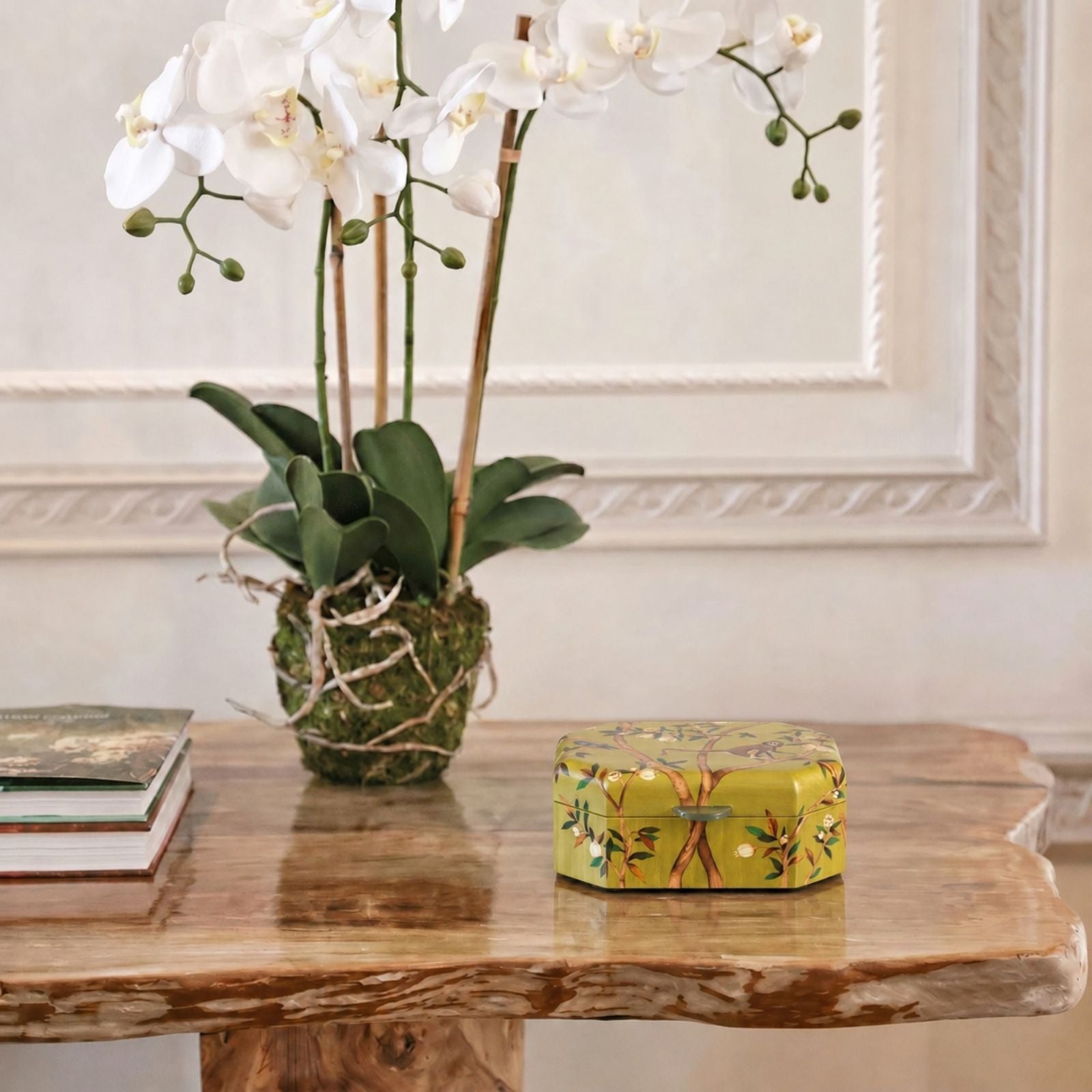 Menagerie Octagonal Marquetry Box