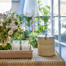 Load image into Gallery viewer, Menton Large Natural Rattan Ice Bucket
