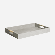 Load image into Gallery viewer, Modern Shagreen Desk Tray Dove
