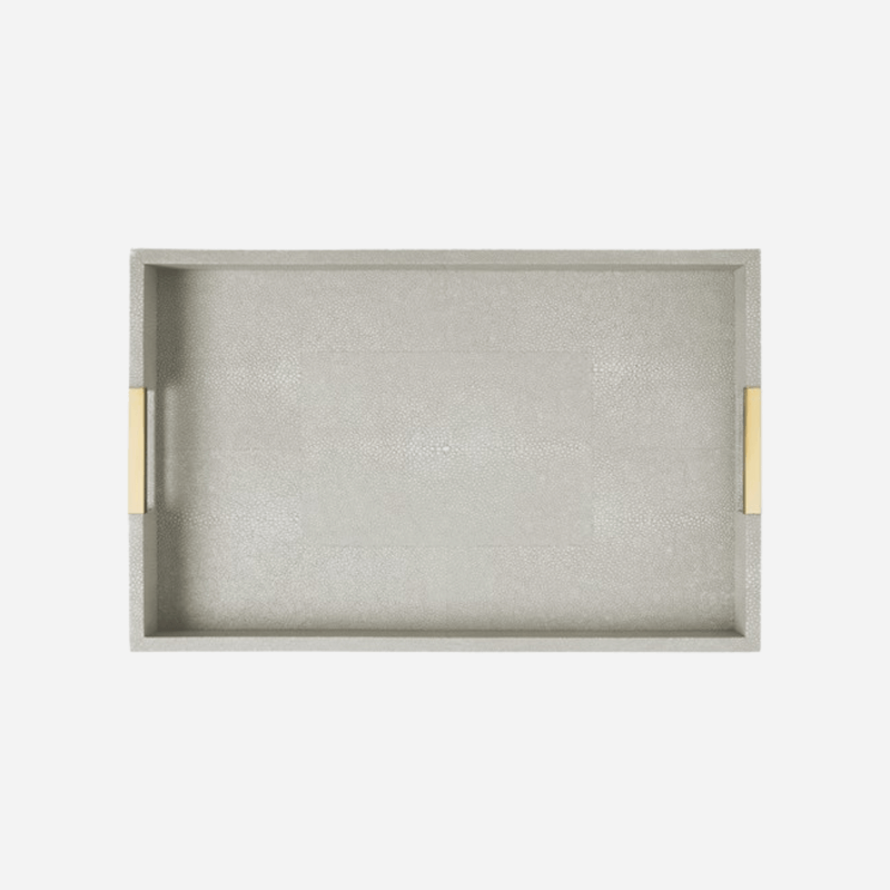 Aerin Modern Shagreen Desk Tray Dove