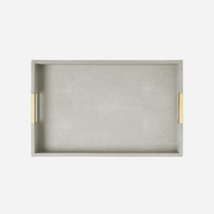 Modern Shagreen Desk Tray - Dove