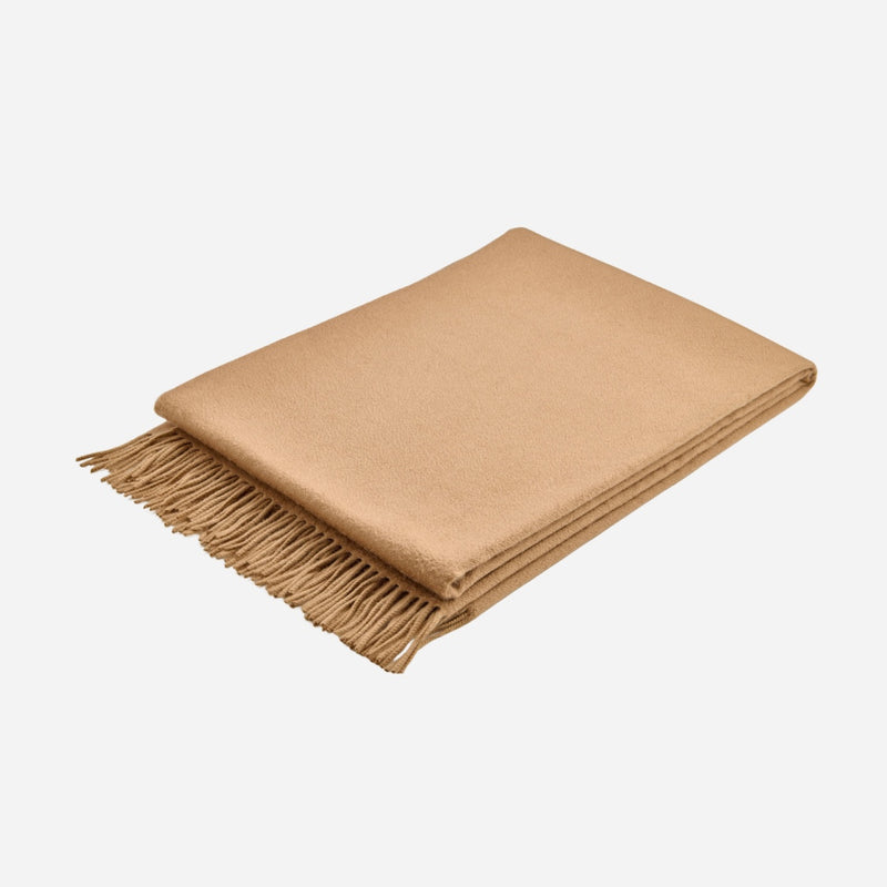 Mongolian Cashmere Throw Latte
