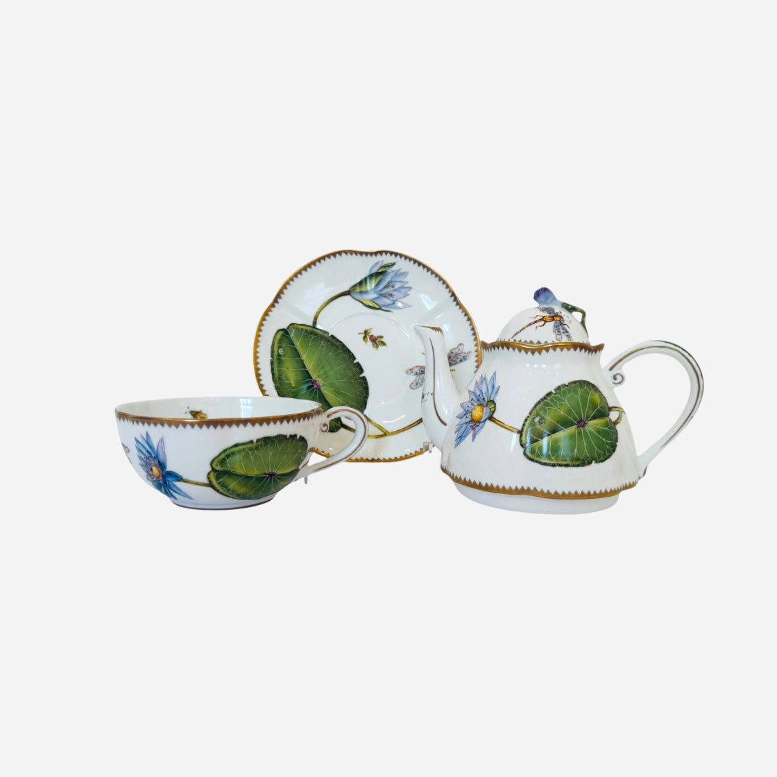 Nymphéa Hand-Painted Tea Set