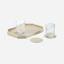 Load image into Gallery viewer, Octogone Ivory Lacquer Tray - Small
