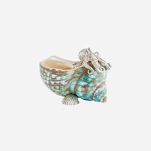 Load image into Gallery viewer, Shell &amp; Silver Octopus Cellar with Spoon
