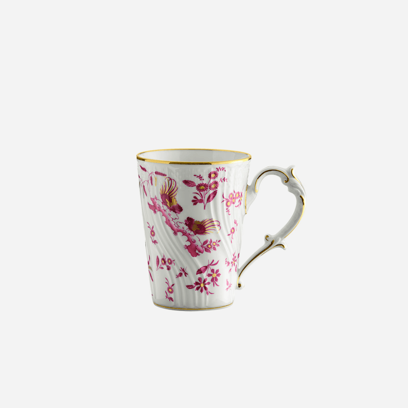 Ginori 1735 Oro di Doccia Mug with Lid Magenta