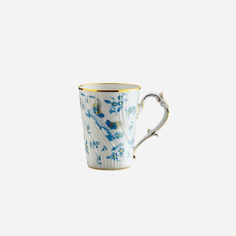 Ginori 1735 Oro di Doccia Mug with Lid Turquoise