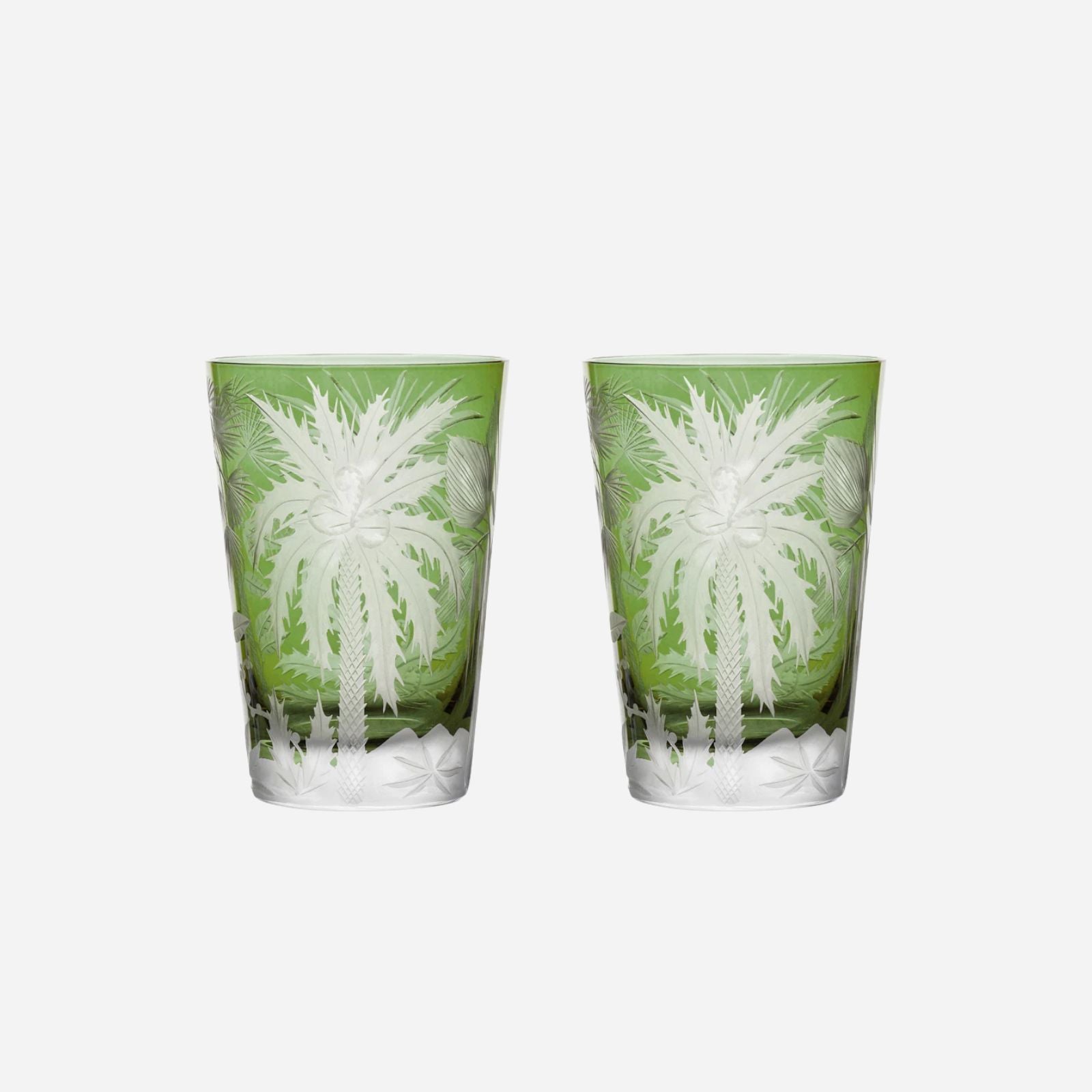Palm Large Tumbler Green - Set of 2