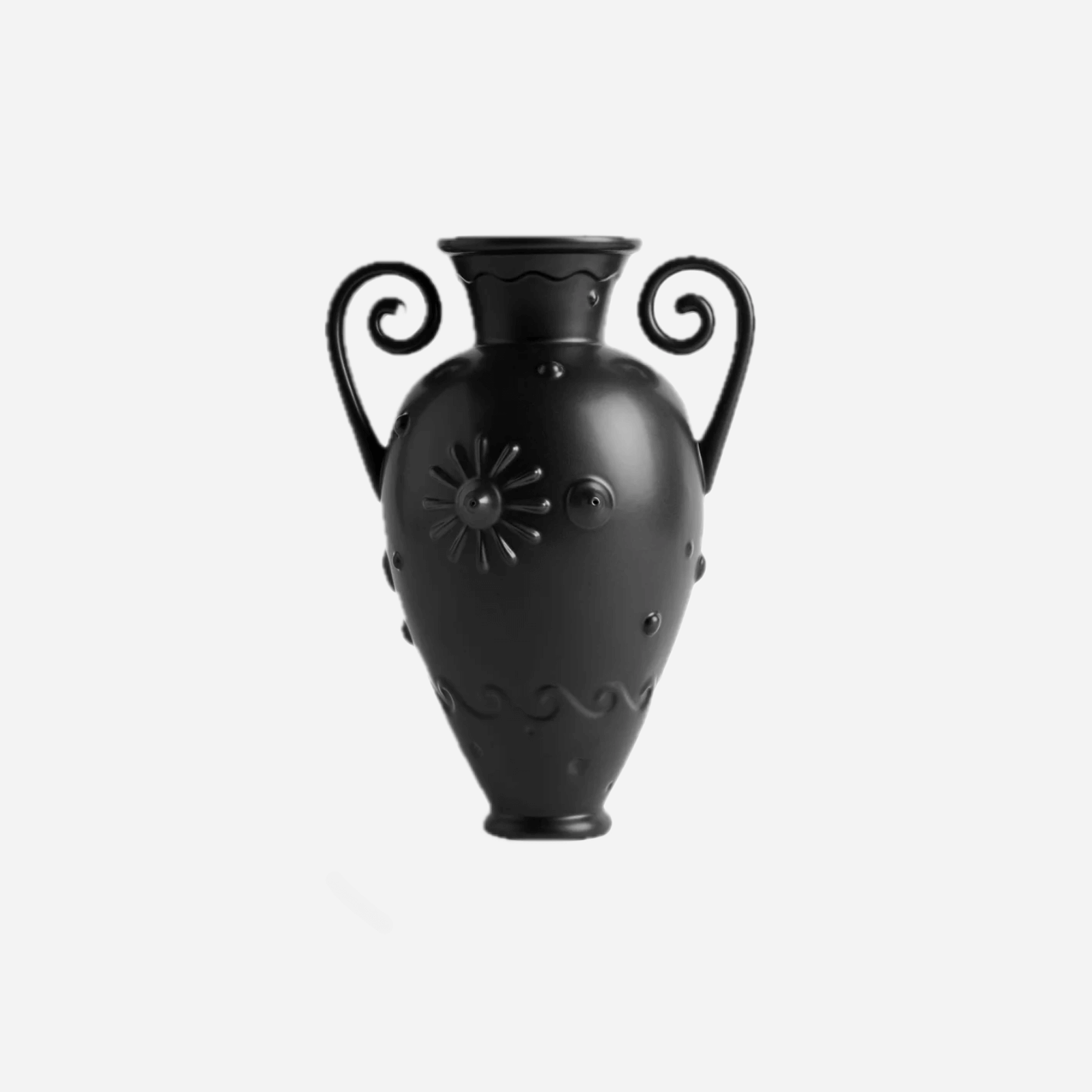 Pantheon Orpheus Amphora Vase Black